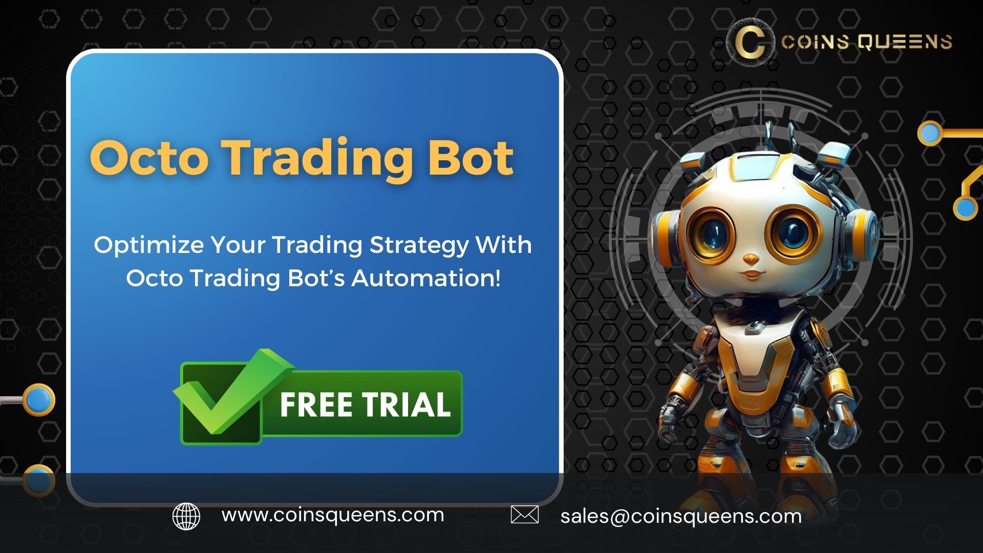 Octo Trading Bot At CoinsQueens