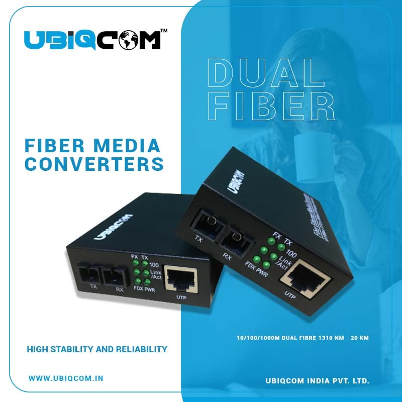 Fiber Media Converter at Best Price in India - UBIQCOM