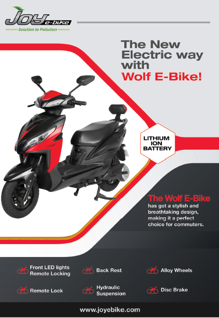 Buy Best Electric Scooter in India – Wolf Bike by Joy e-Bike