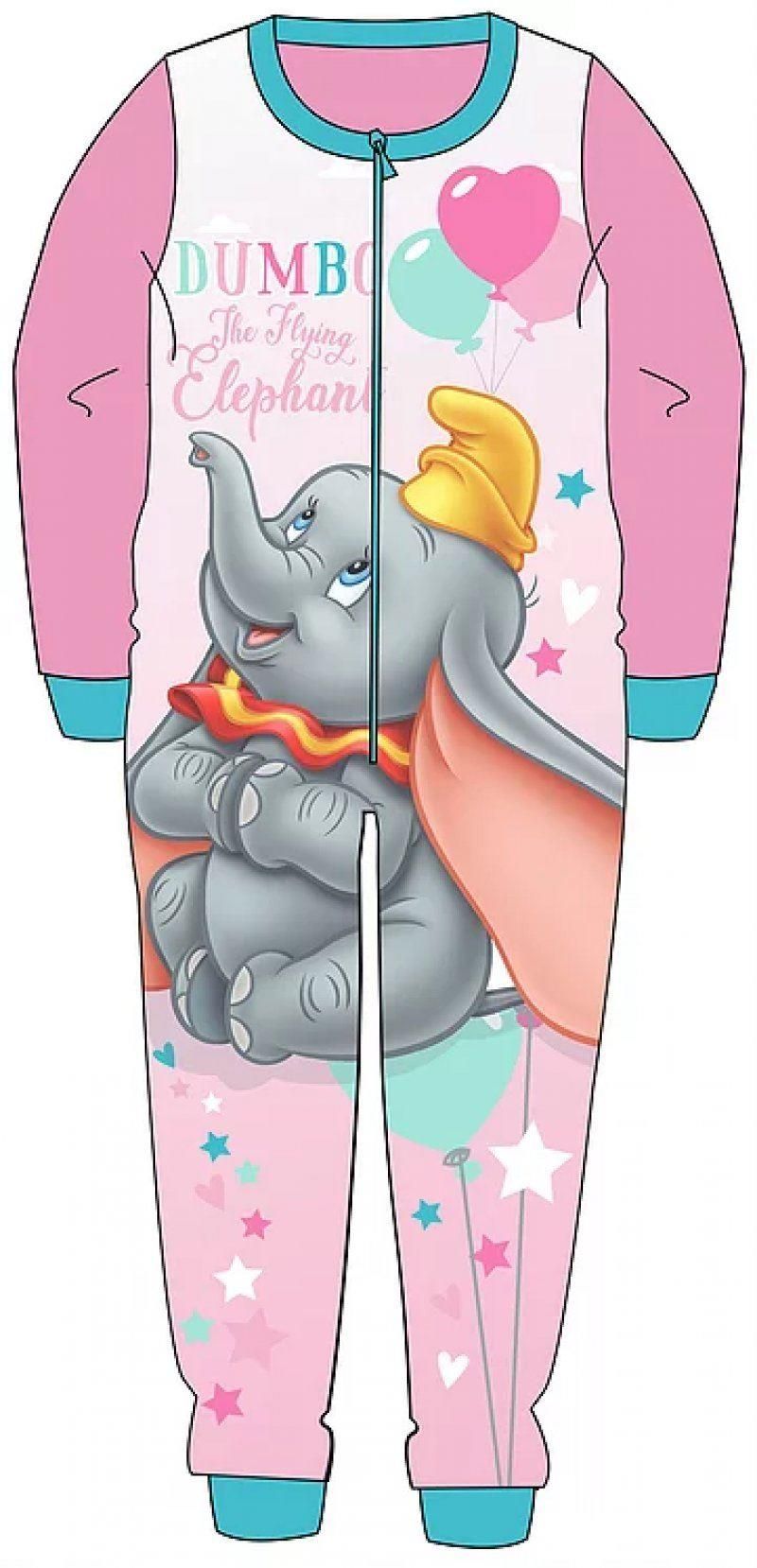 Disney Girls Character Dumbo Nightwear All In One Fleece