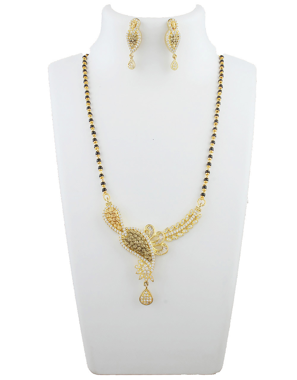 Buy Latest Long Mangalsutra online for women from Anuradha Art Jewellery.