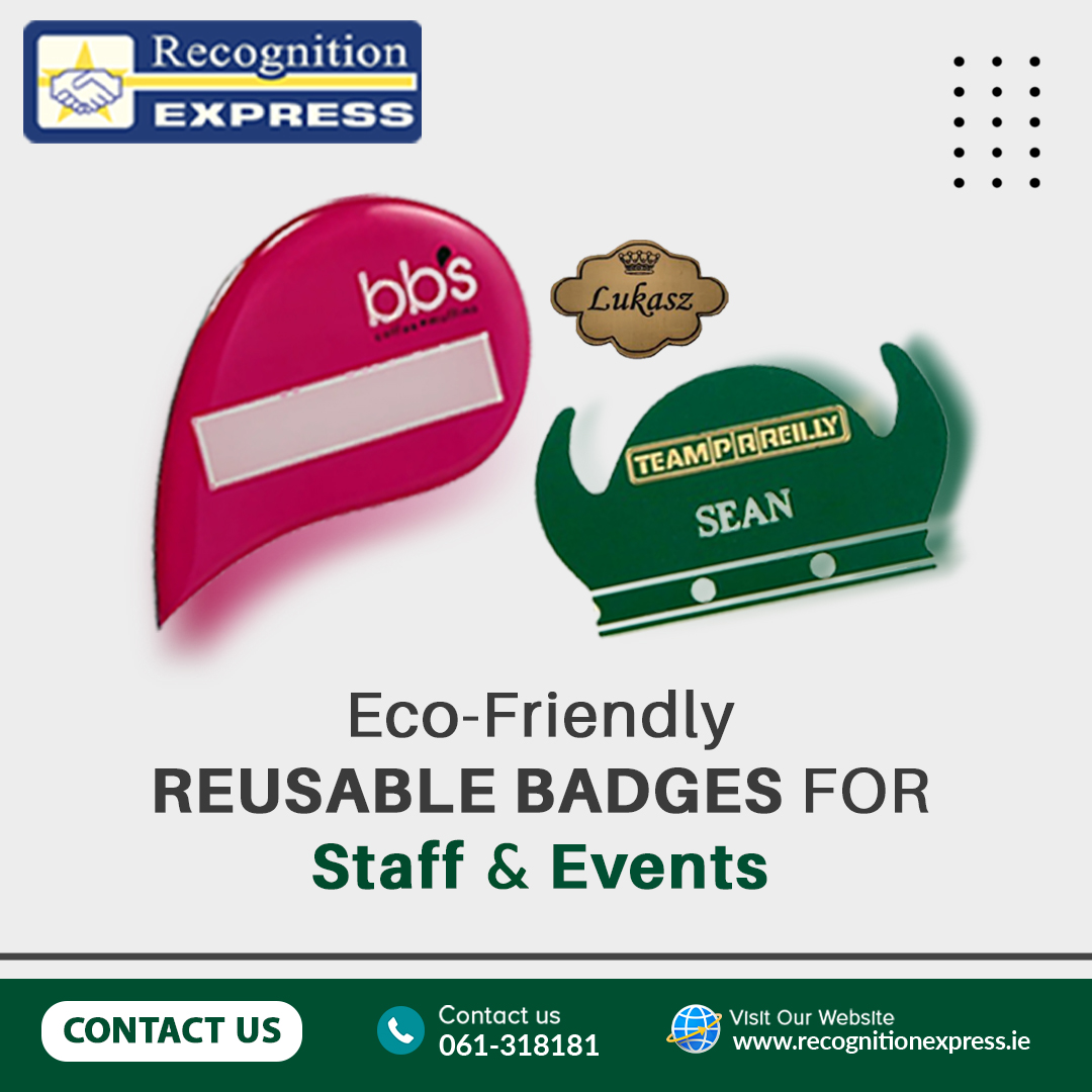 Eco-Friendly Reusable Badges for Staff & Events