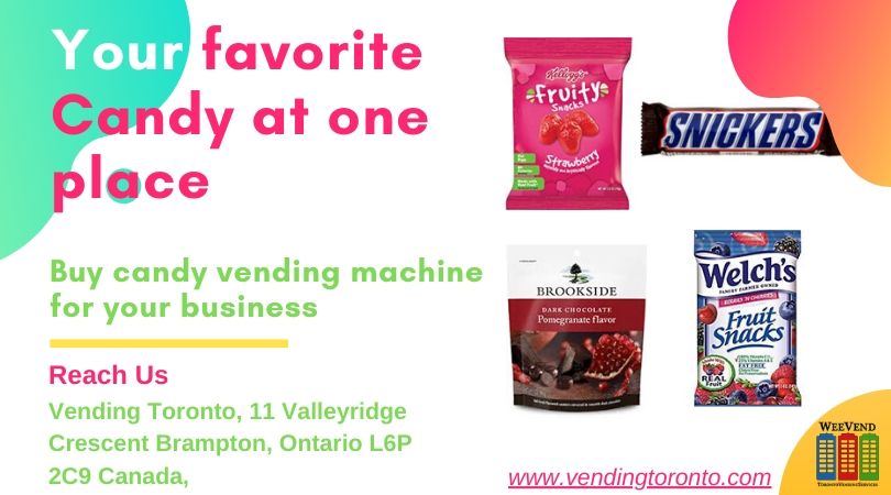 Get your favorite candies from candy vending machines Toronto