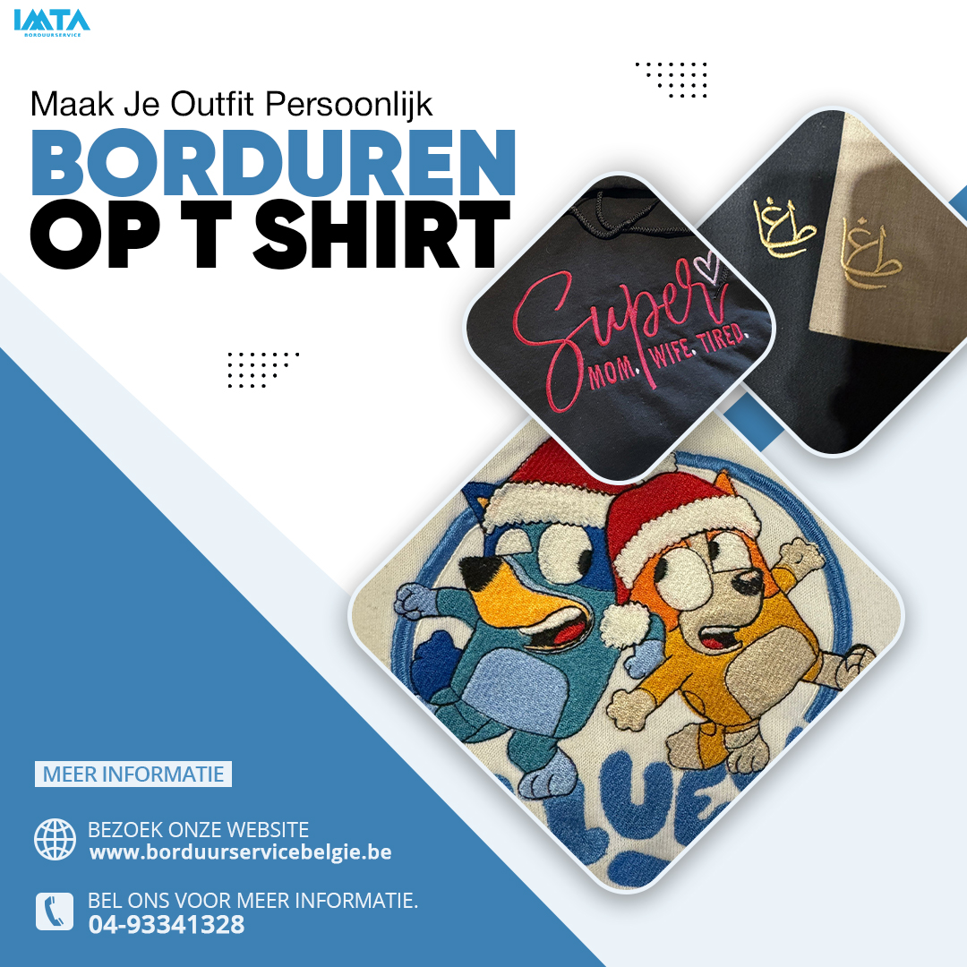 Maak Je Outfit Persoonlijk Borduren op T Shirt