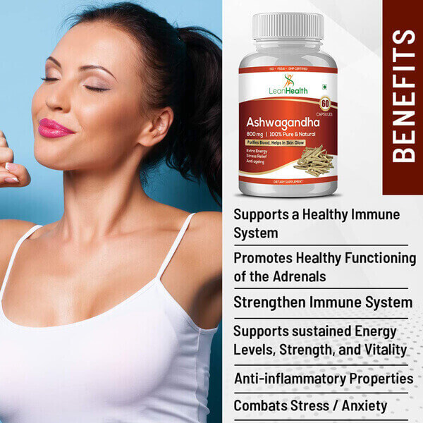 Buy Leanhealth Ashwagandha for Immunity Booster and Skin Glow