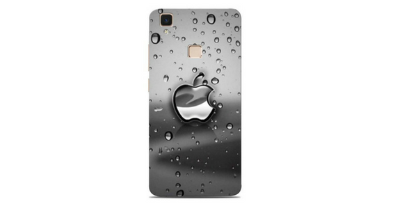 Apple in Rain Drops Designer Vivo V3 Max Back Cover