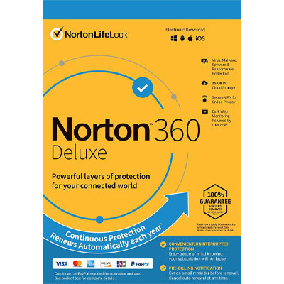 Buy NORTON 360 Deluxe – 1 year for 5 devices