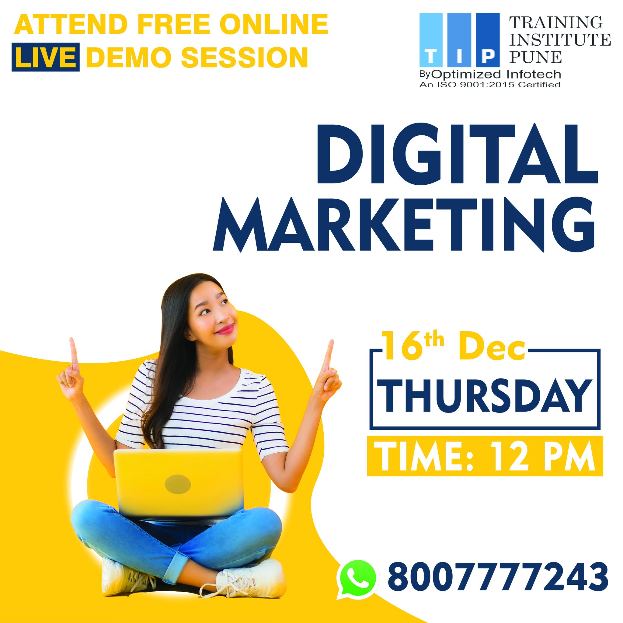 Free Online Live Digital Marketing Demo session