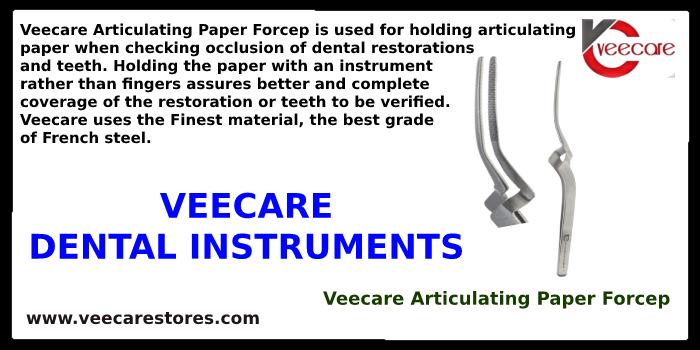 Veecare Articulating Paper Forcep at Best Price Online | Prosthodontic instruments