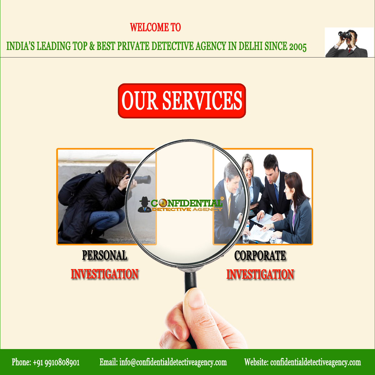 Best and Cheap Detective Agency in Delhi || Confidential Detective Agency
