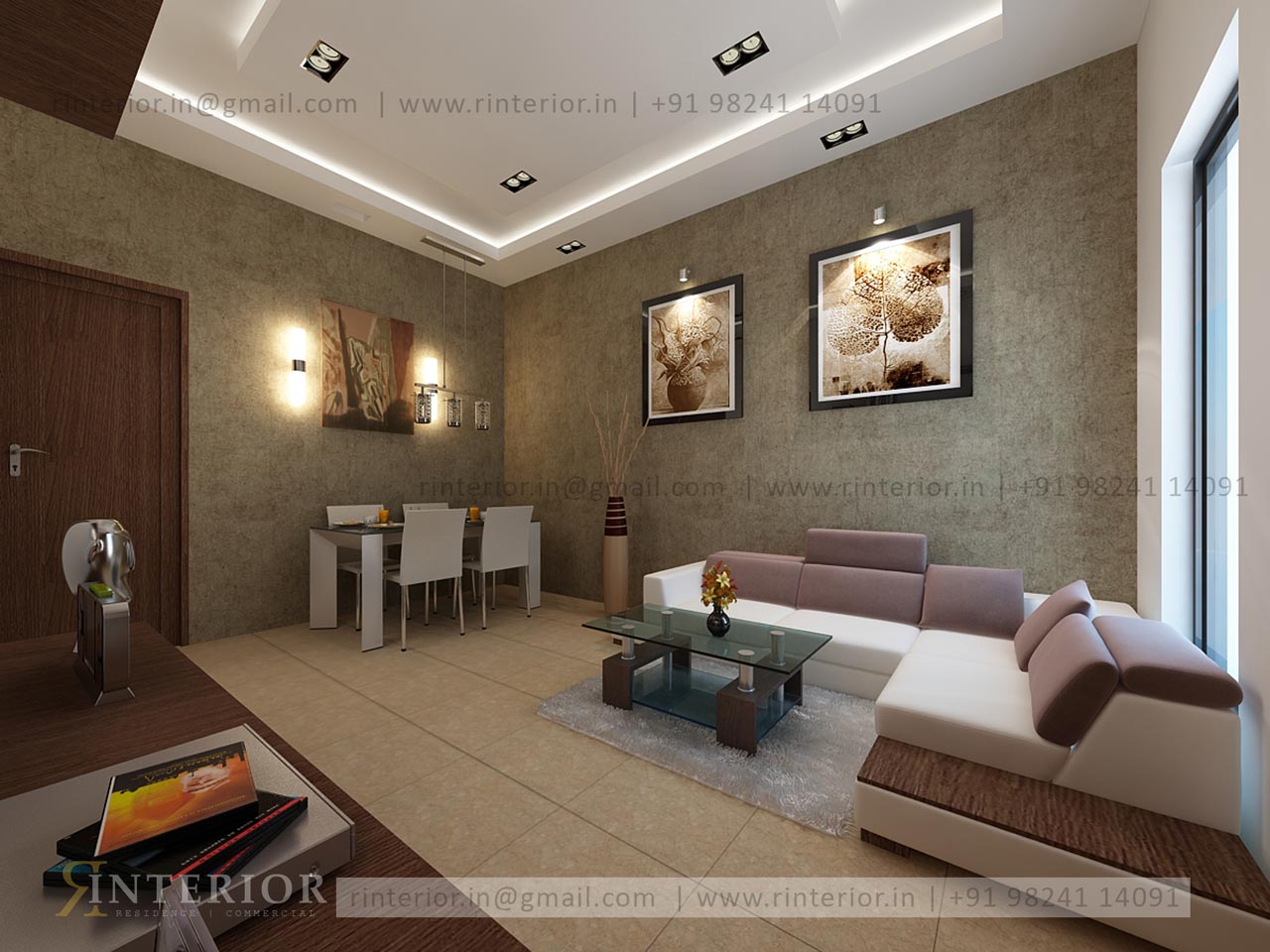 Beautifully House Design by Rinterior in Ahmedabad