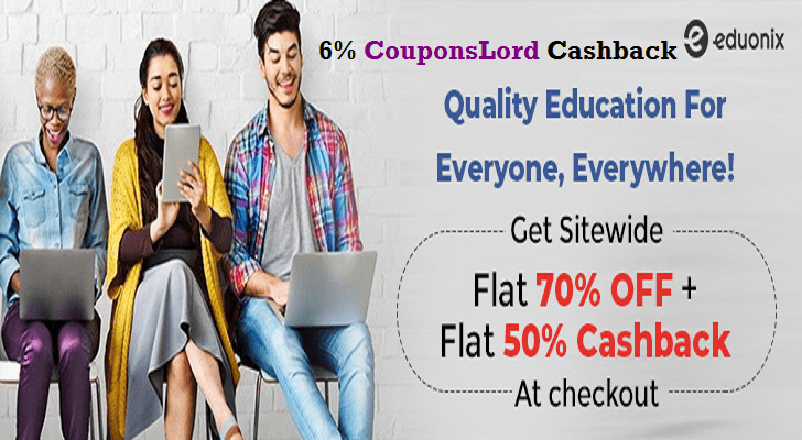 Latest Eduonix Coupons, Deals & Cashback Offers