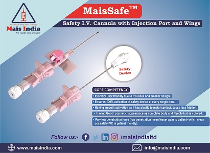 Buy SAFETY I.V.CANNULA(MaisSafe) | Mais India.