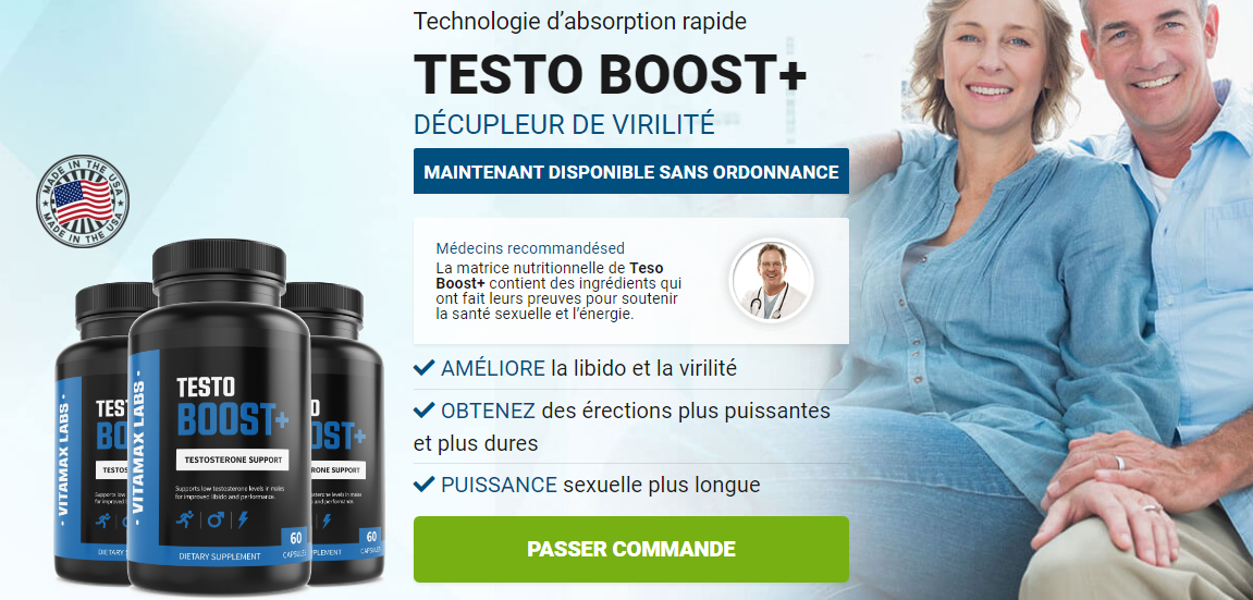 Testo Boost+ - Boost Libido et testostérone naturellement