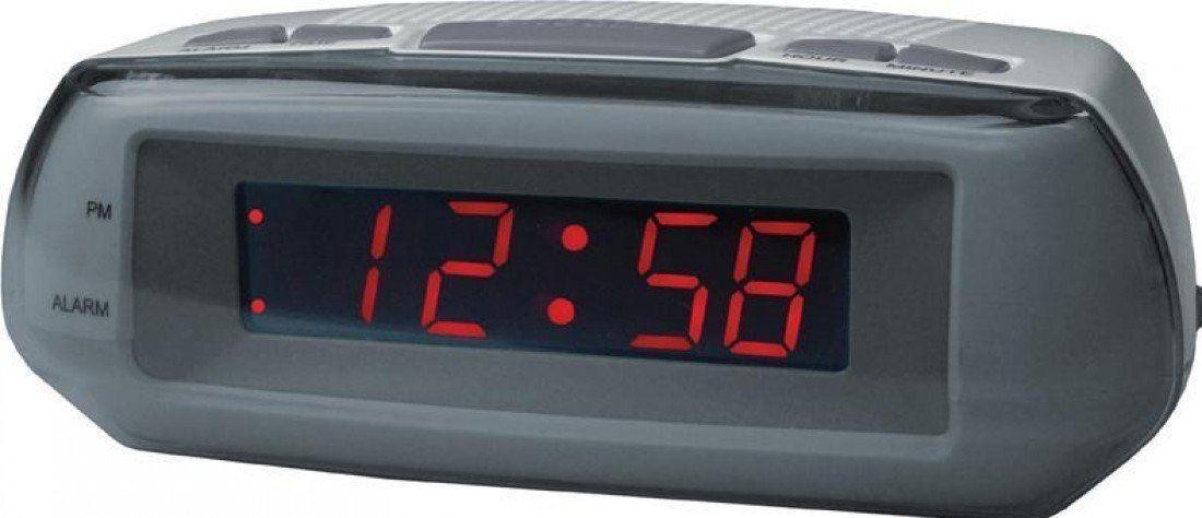 Acctim Metizo Digital Alarm Clock Grey 14017