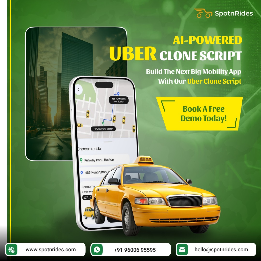 Start Your Own Taxi Service With SpotnRides’ Scalable AI-Powered App Solutions