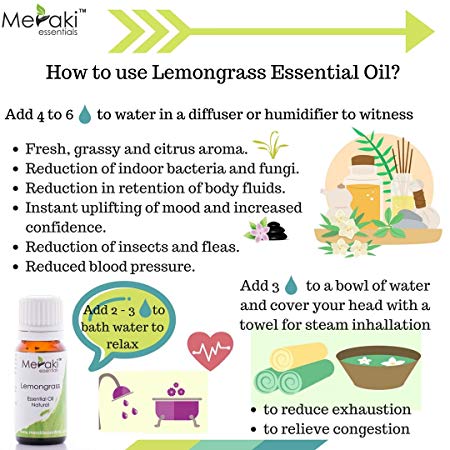 100% Pure Lemongrass Essential Oil Online in India