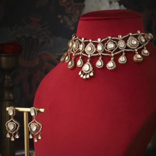 Buy the Best Moissanite Polki Bangles Online - MEERMANKAA