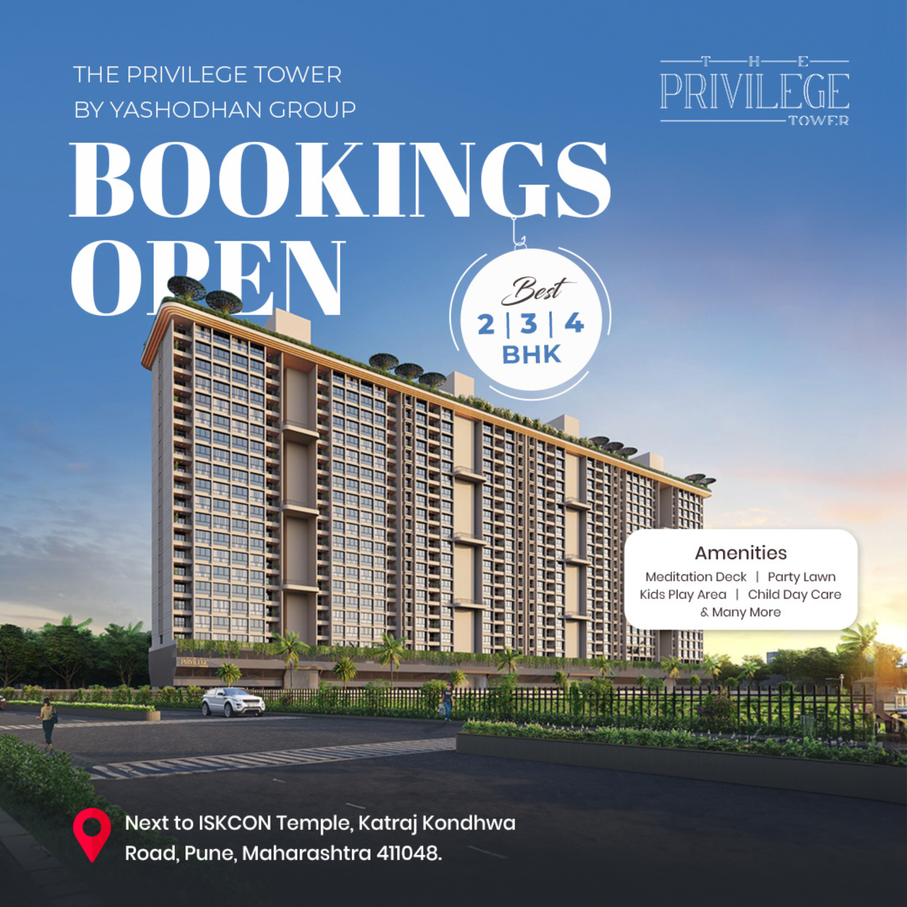 Discover Dream Home at Privilege Tower || 2, 3 & 4 BHK Flats in Pune