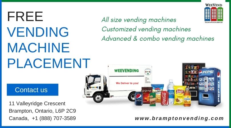 Get all size vending machine with free placement service