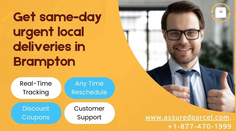 Get all urgent courier delivers in a same day in Brampton