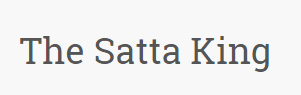 No.1 Satta Bazar Result Provider in Delhi