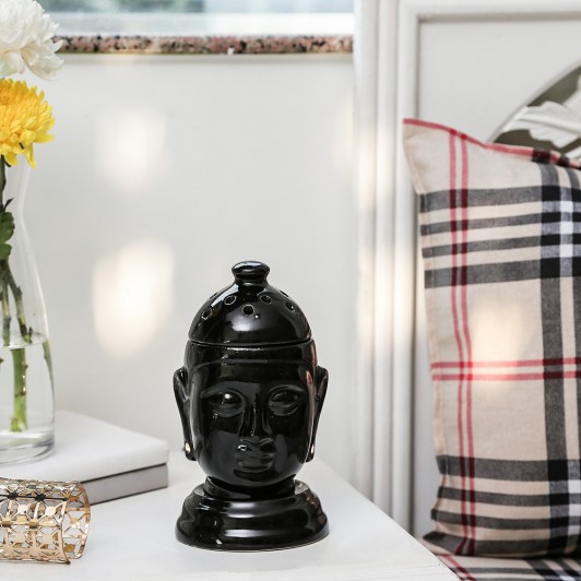 Ceramic Buddha Black Electric Diffuser