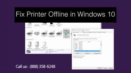 +1-833-781-8185 HP Printer Offline Error in Windows 10