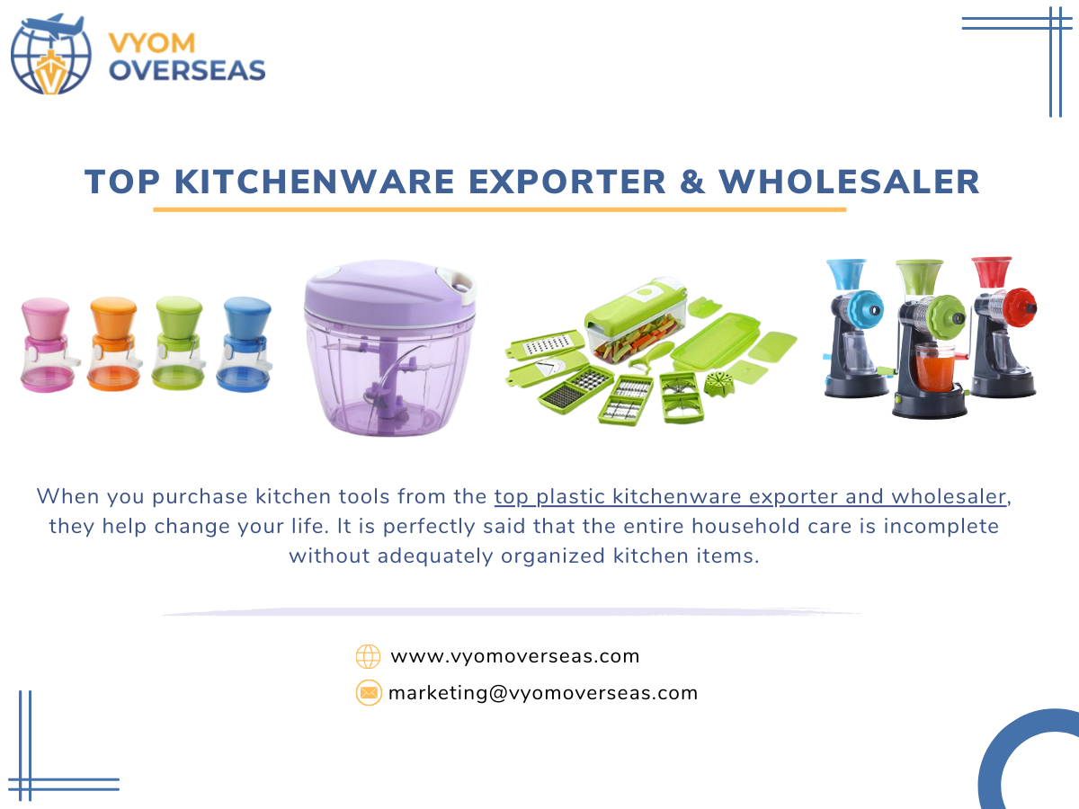 Top Kitchenware Exporter & Wholesaler | Vyom Overseas