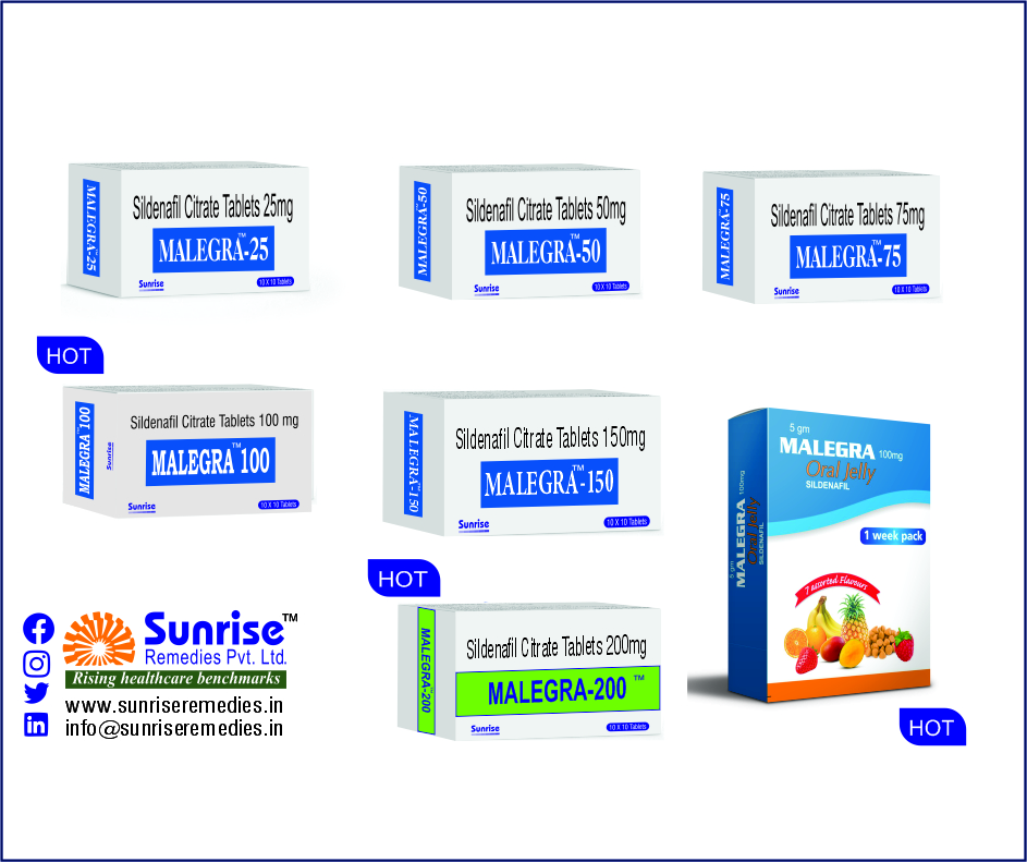 Malegra | Sildenafil Citrate USP Products
