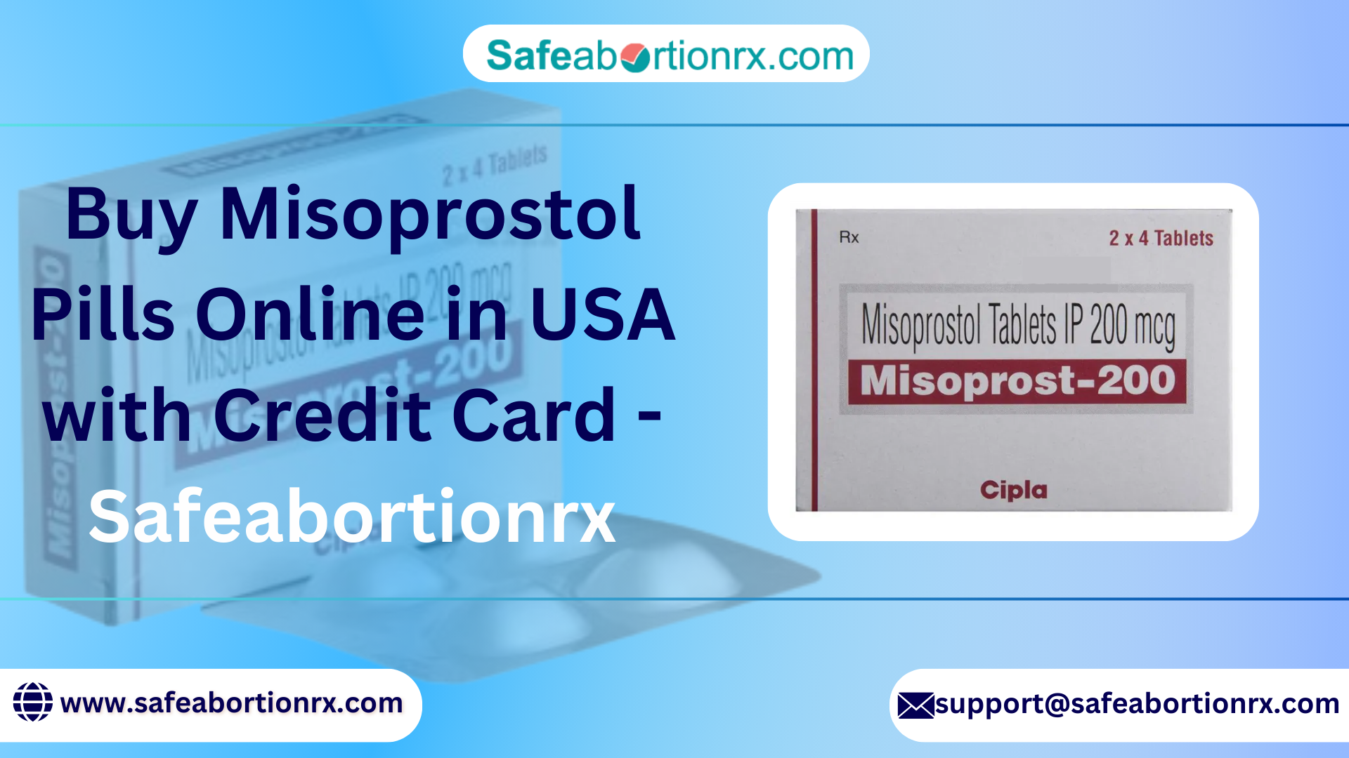 Buy Misoprostol Pills Online in USA with Credit Card - Safeabortionrx
