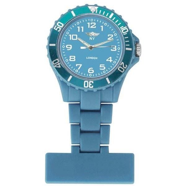 NY London Light Blue Dial Nurse FOB Watch Light Blue 4242