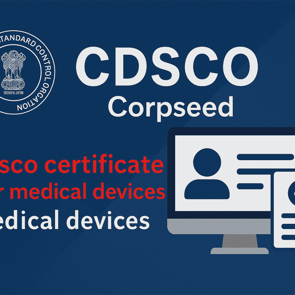 Medical Devices CDSCO – Get Expert Help for Registration & Licensing