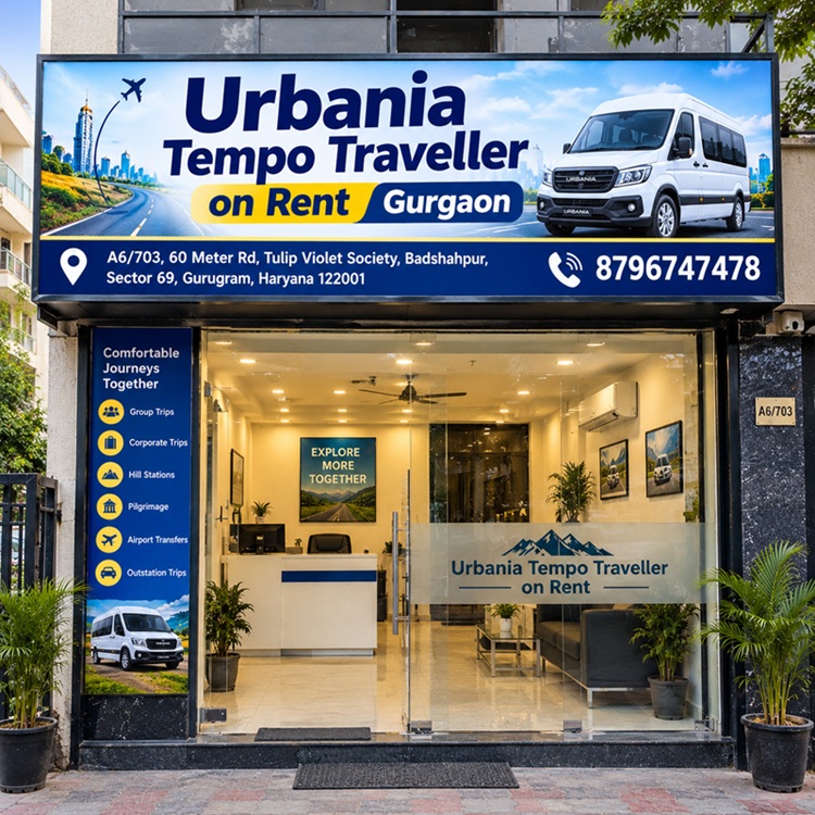 Urbania Tempo Traveller on Rent Gurgaon