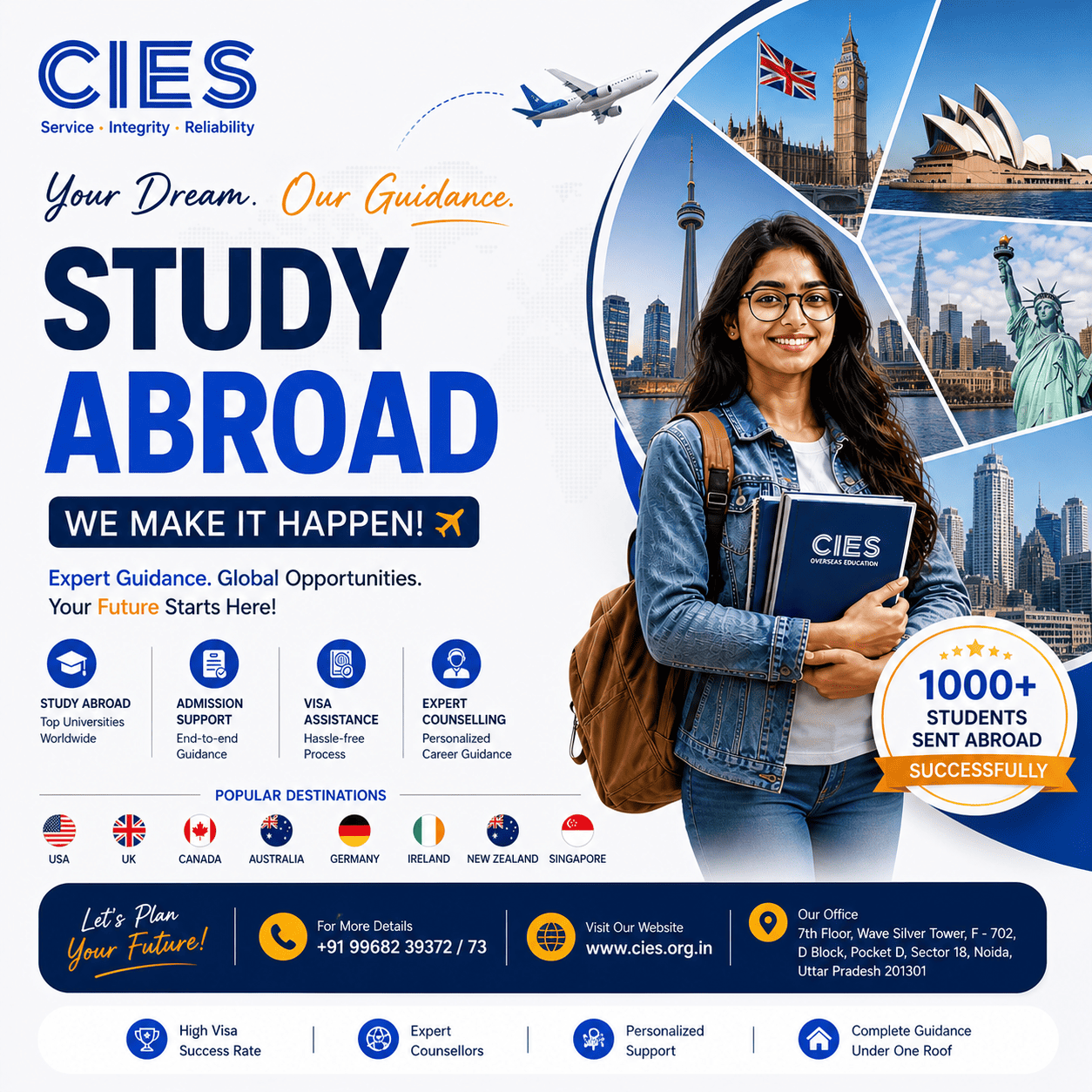 Best Study Abroad Consultants in Noida- Delhi NCR| CIES Overseas Education