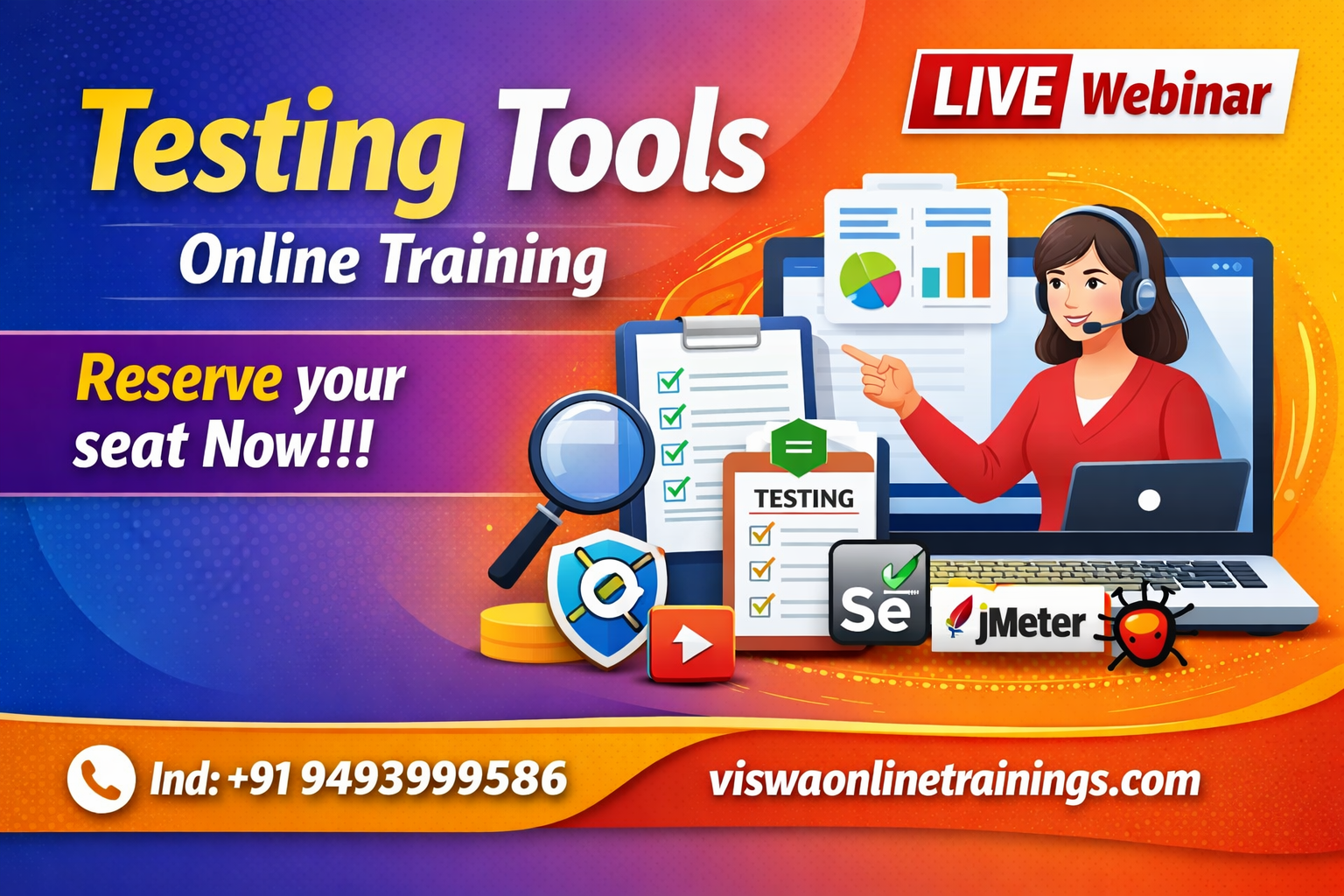 Testing Tools Online Coaching Classes In India, Hyderabad