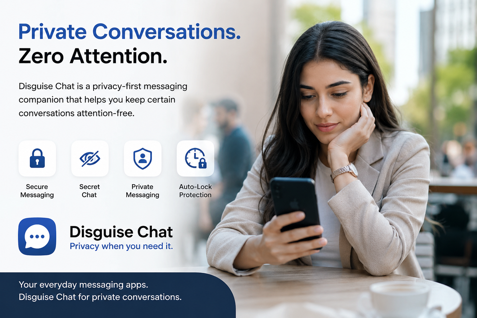 DisguiseChat – A Privacy-First Messaging Companion