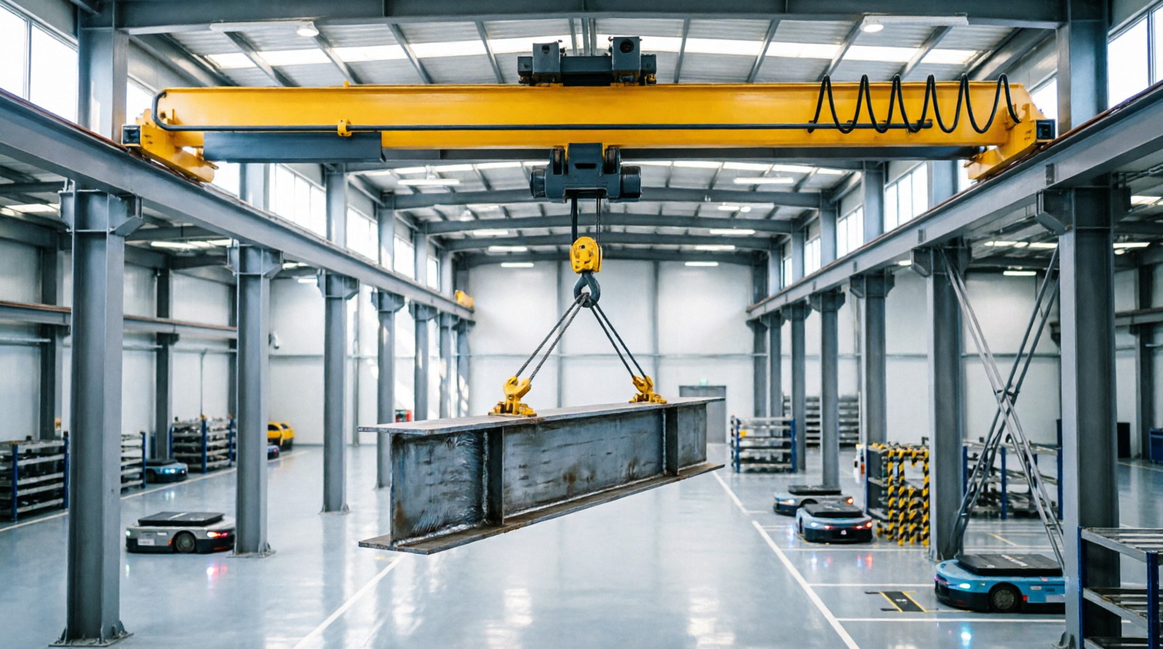 Custom Single Girder EOT Cranes for Industries