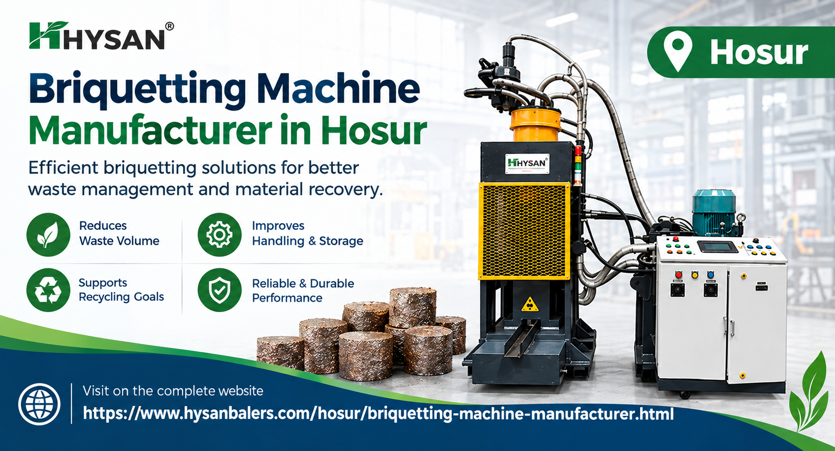 Briquetting machcine manufacturer in Hosur