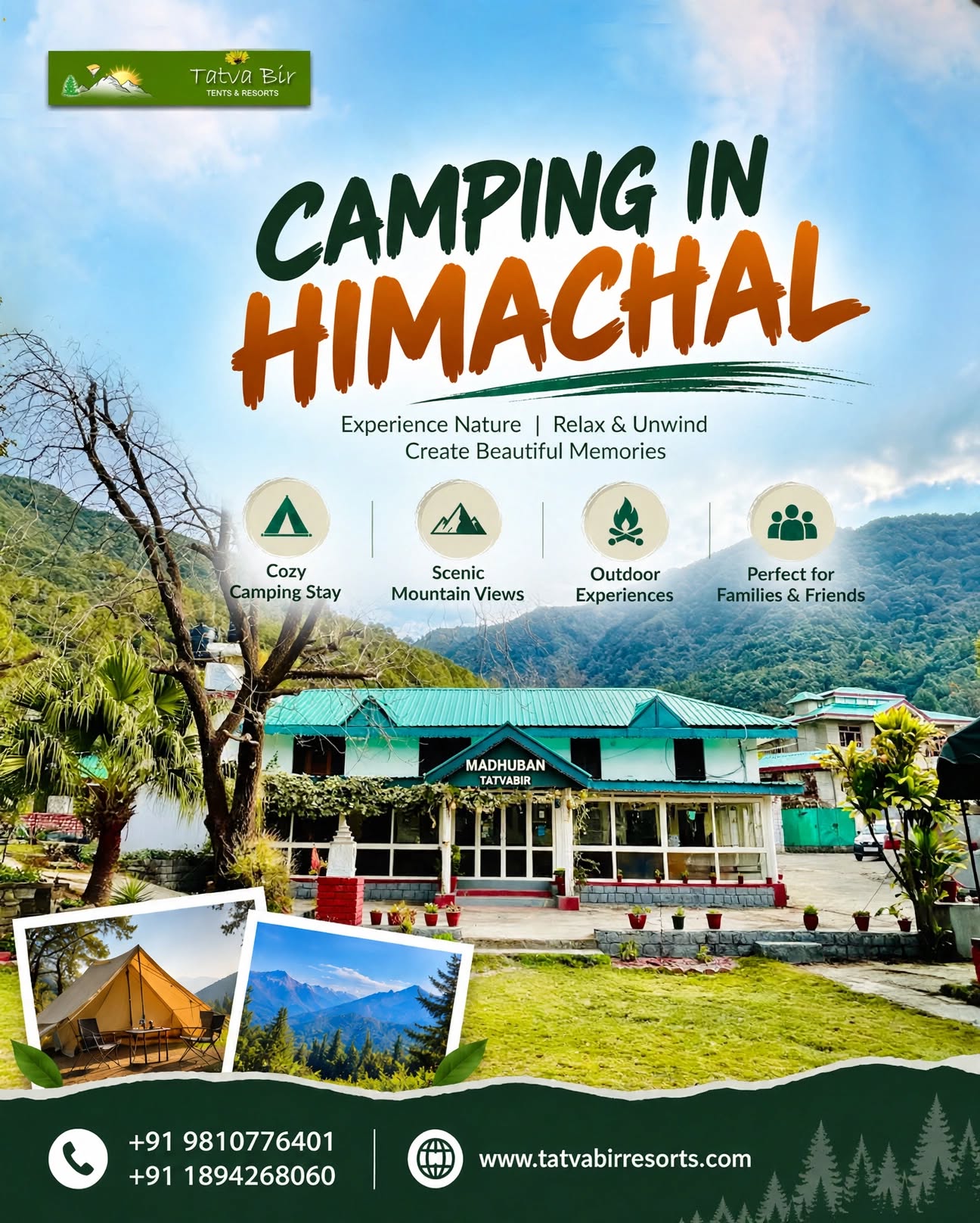 Camping In Himachal at Bir | Tatva Bir Resorts