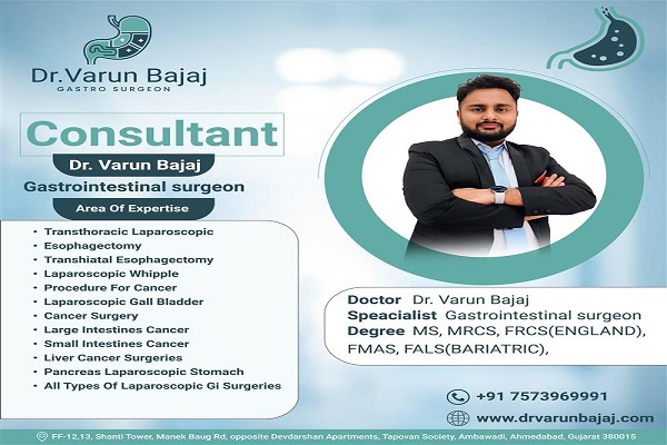 Dr Varun Bajaj - Gastrointestinal Surgeon in Ahmedabad