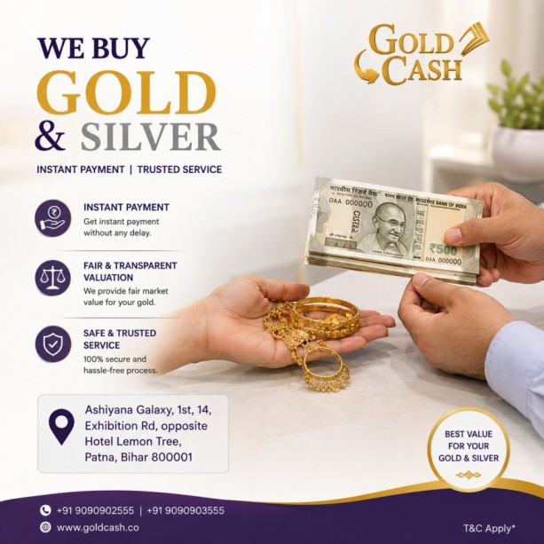 Best Place to Sell Gold in Patna for Cash - Gold Cash Limited