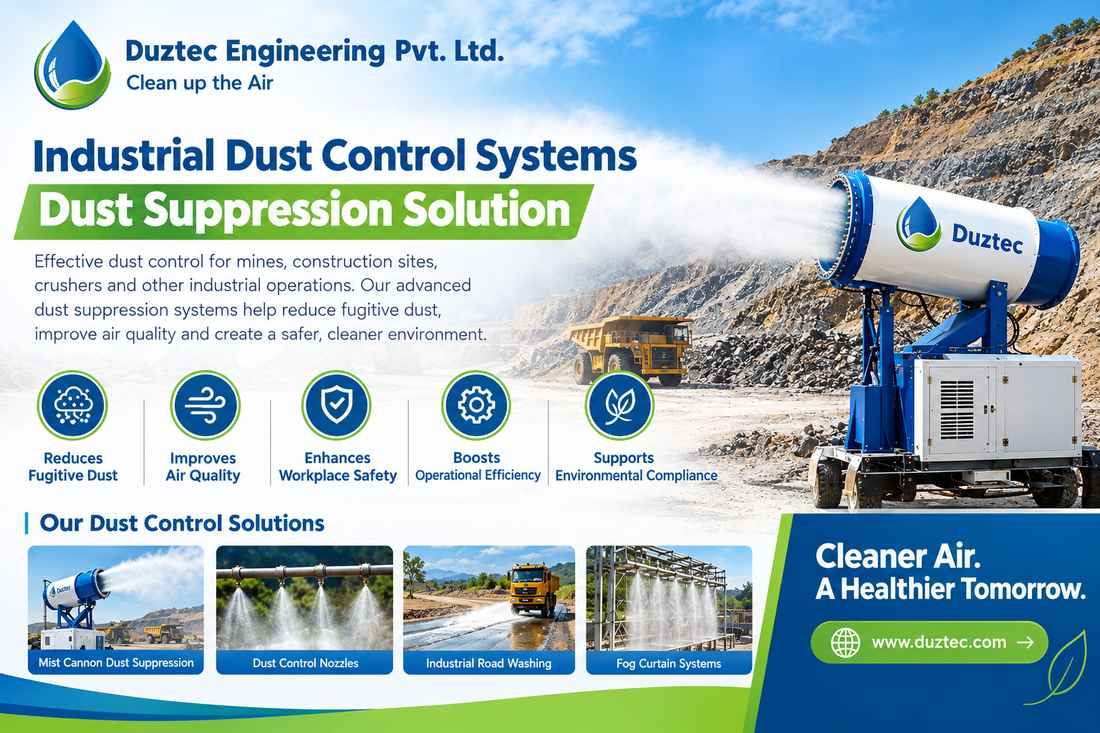 Industrial Dust Control Systems | Dust Suppression Solution