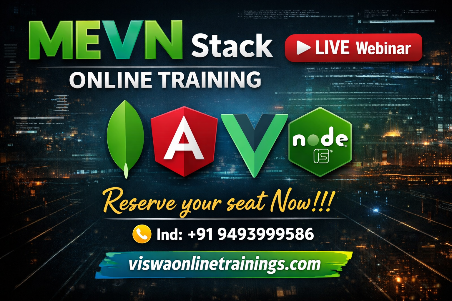 Best MEVN Stack Training Institute Certification From India