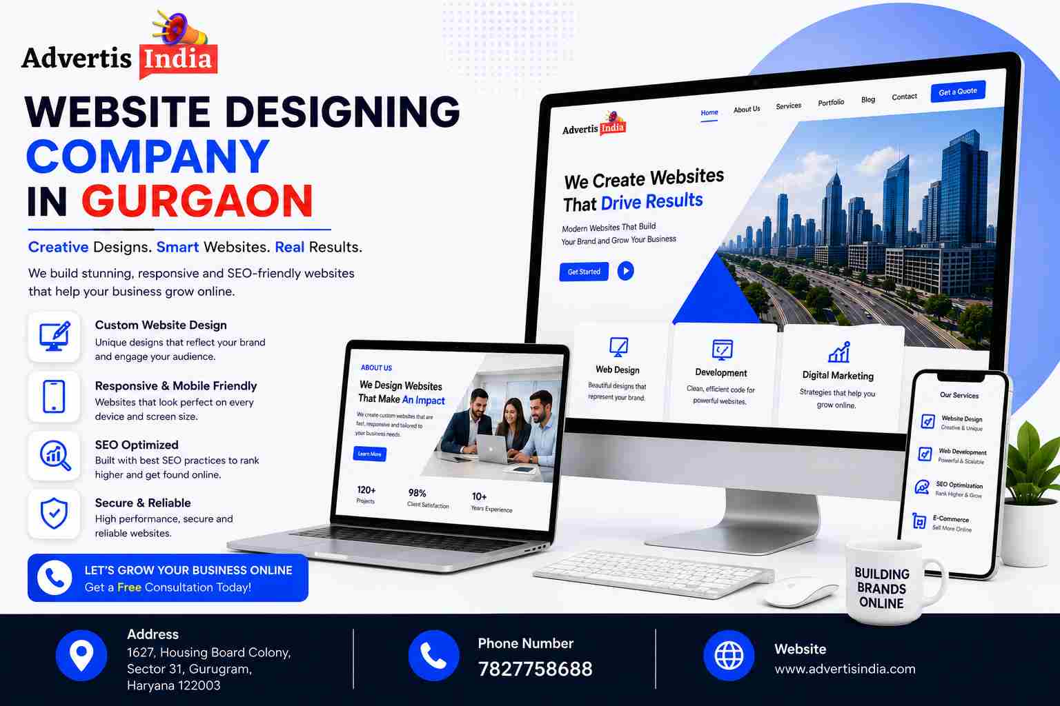 Best Web Design Services in Gurgaon | Advertis India