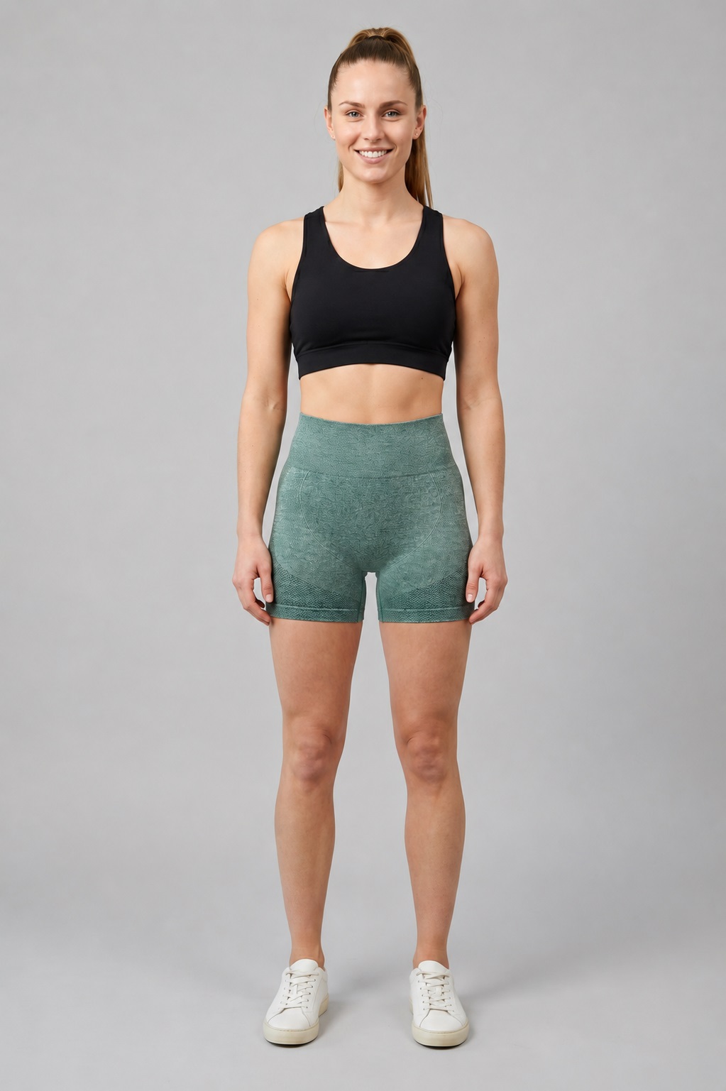 GVV Women's Sports Yoga Shorts - Turquoise Green