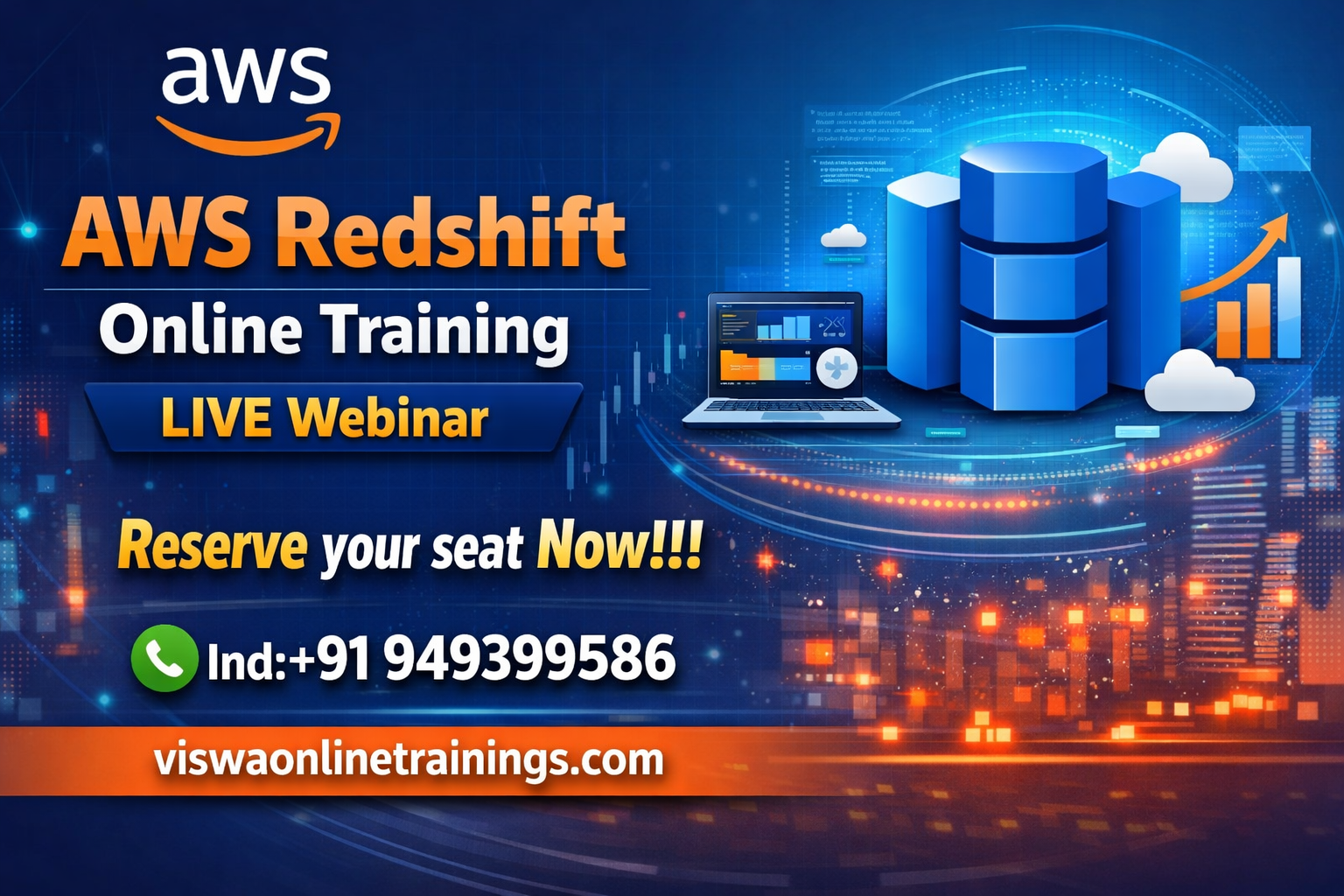 AWS RedShift Online Training Institute From Hyderabad India