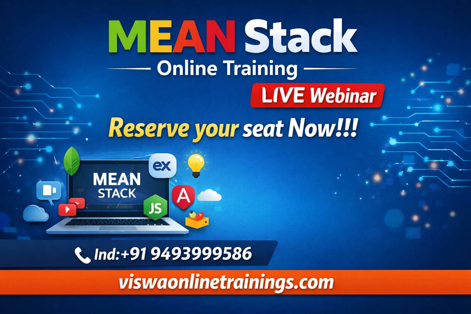 Mean Stack Online Coaching Classes In India, Hyderabad