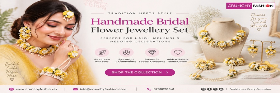 Floral Jewellery for Haldi, Mehendi & Bridal Looks