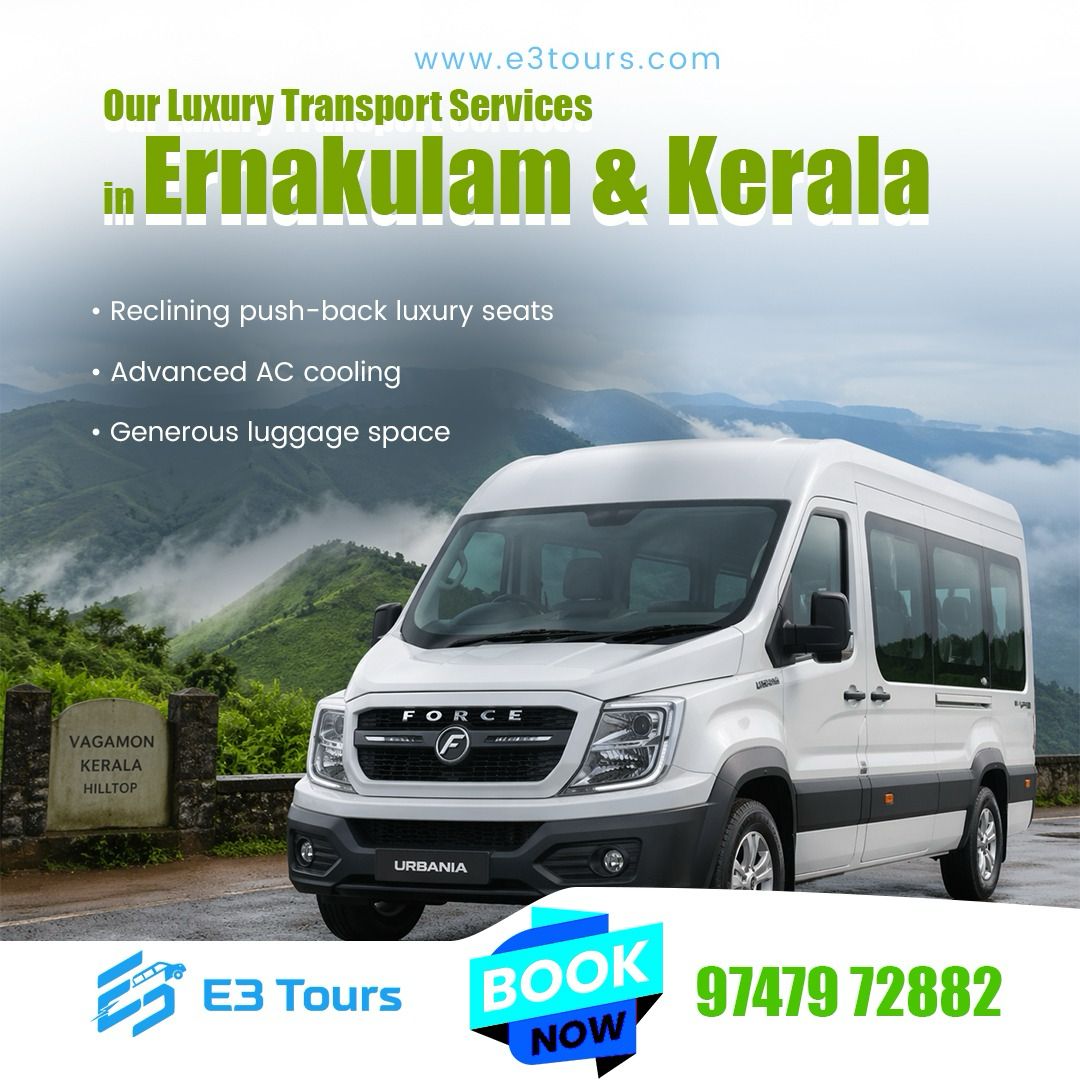 Premium Urbania Rentals in Kochi | E3 Tours Kerala